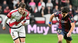 Záber zo zápasu Vallecano - Levante