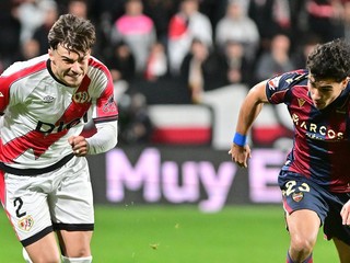 Záber zo zápasu Vallecano - Levante