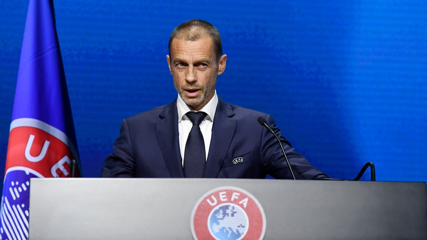 Prezident Európskej futbalovej únie (UEFA) Aleksander Čeferin.