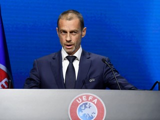 Prezident Európskej futbalovej únie (UEFA) Aleksander Čeferin.