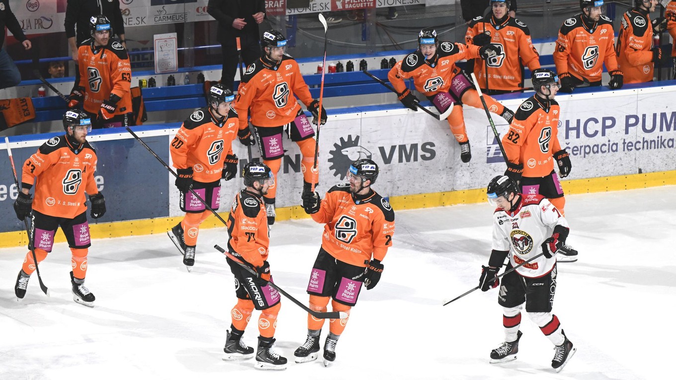 Radosť hráčov Košíc