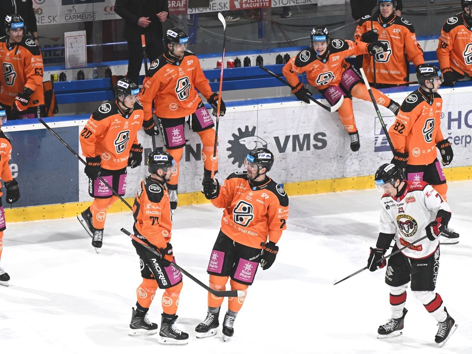 Radosť hráčov Košíc