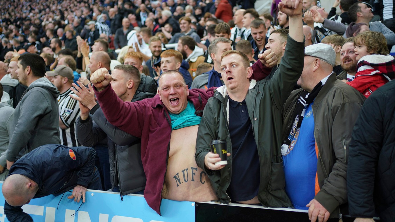 Fanúšikovia Newcastle United, ilustračná fotografia.