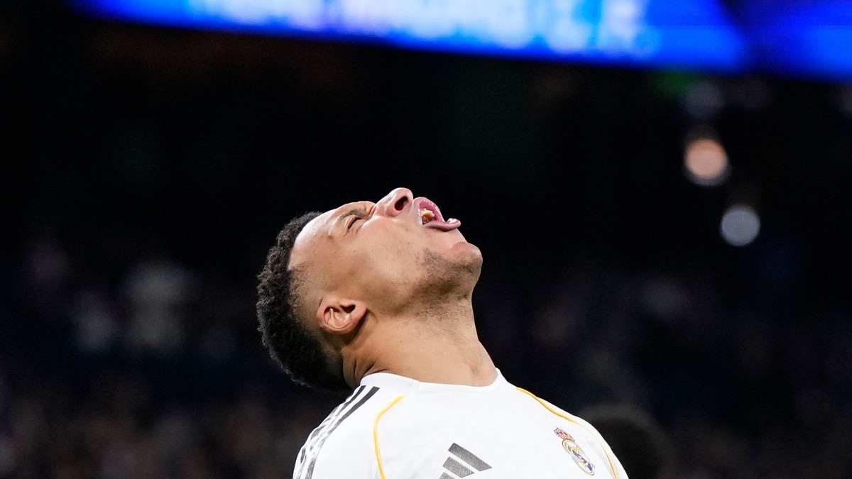 Kylian Mbappé v zápase La Ligy.