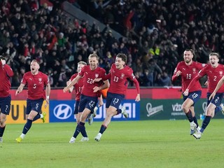 Futbalisti Česka oslavujú postup na MS vo futbale 2026.