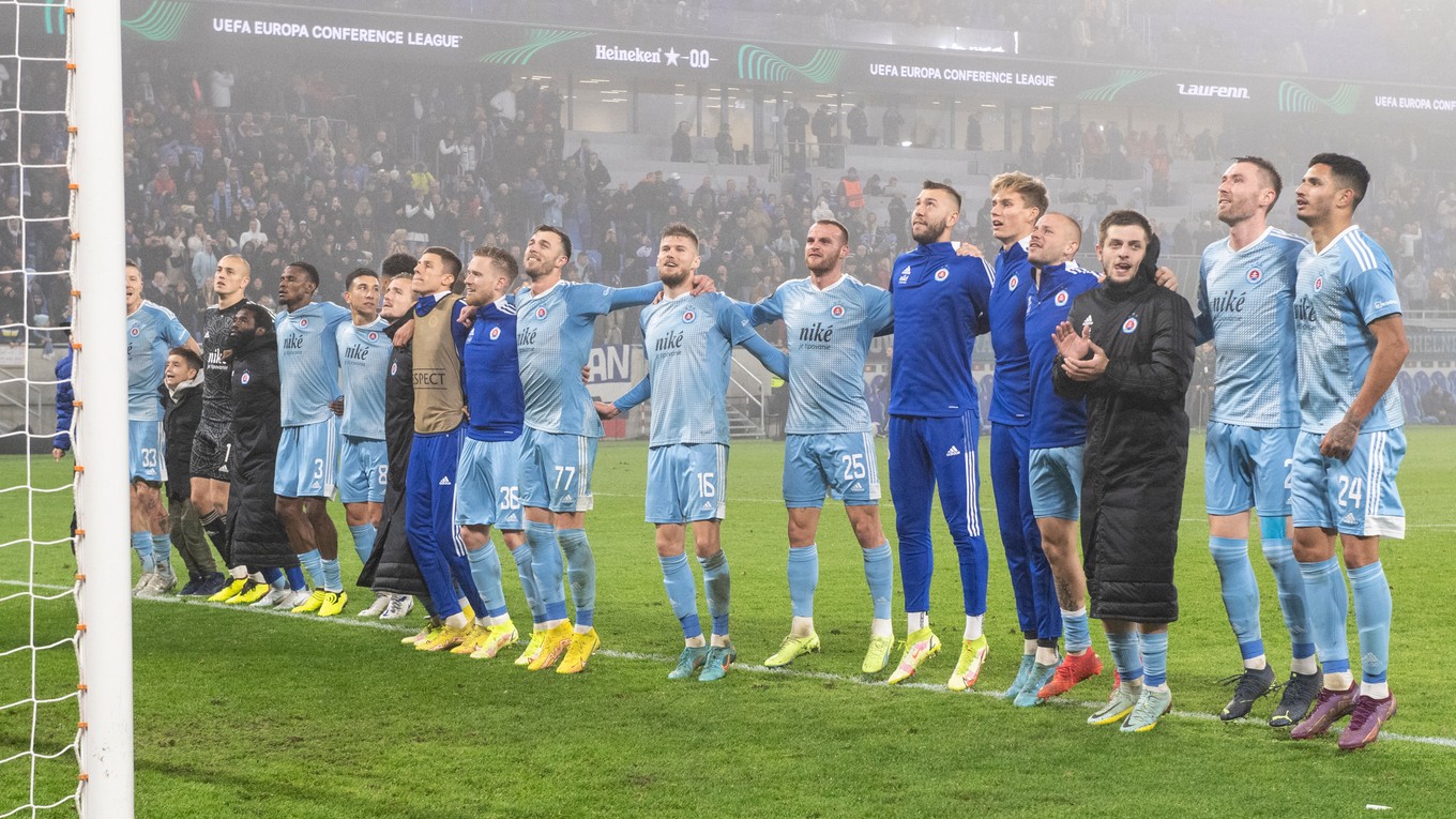 ONLINE: ŠK Slovan Bratislava a žreb osemfinále Konferenčnej ligy 2022/2023 dnes.