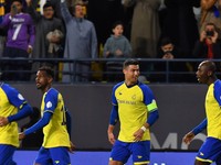 Cristiano Ronaldo so spoluhráčmi z Al-Nassr FC.