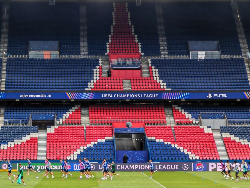 Na snímke štadión Park princov, na ktorom futbalisti ŠK Slovan Bratislava odohrajú zápas 1. kola ligovej fázy Ligy majstrov proti Parížu St. Germain.