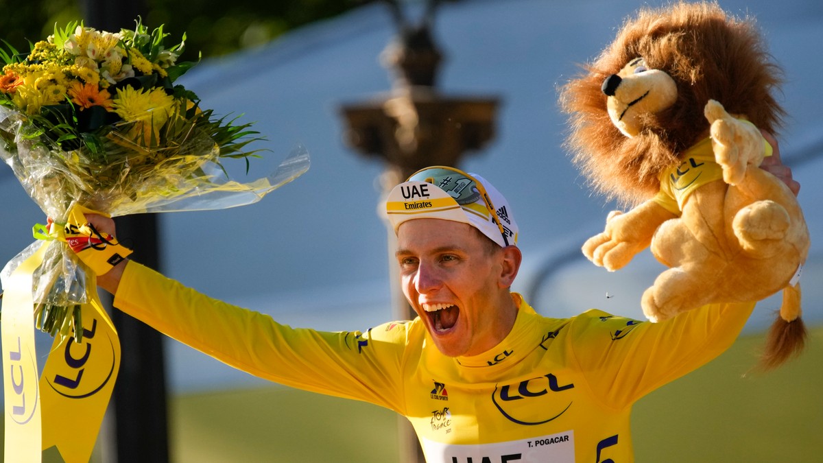 Tadej Pogačar, víťaz Tour de France 2021.