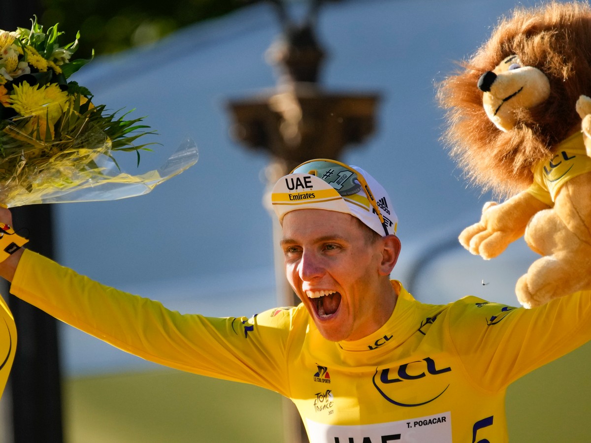 Tadej Pogačar, víťaz Tour de France 2021.