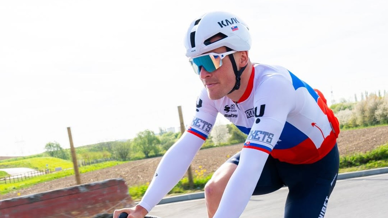 Slovenský cyklista Lukáš Kubiš.