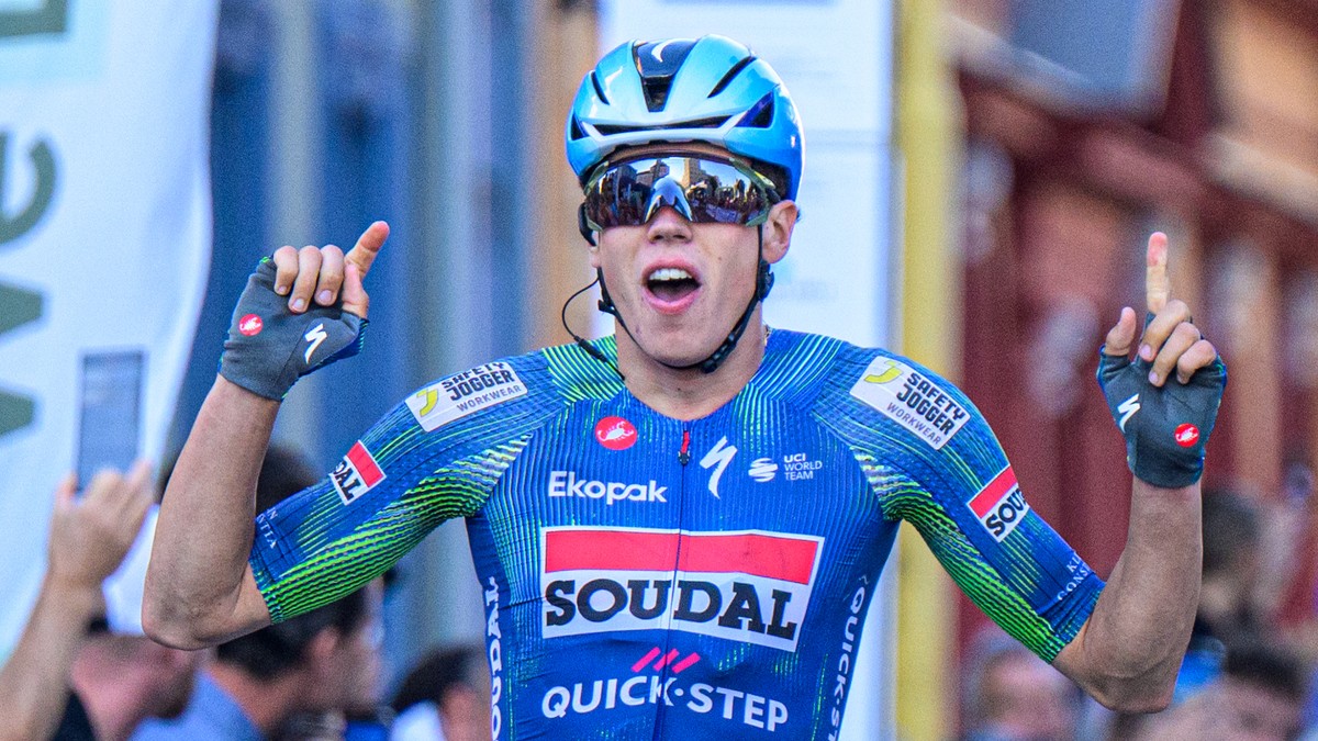 Paul Magnier (Soudal Quick-Step) sa raduje z víťazstva