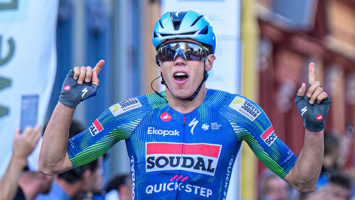 Paul Magnier (Soudal Quick-Step) sa raduje z víťazstva