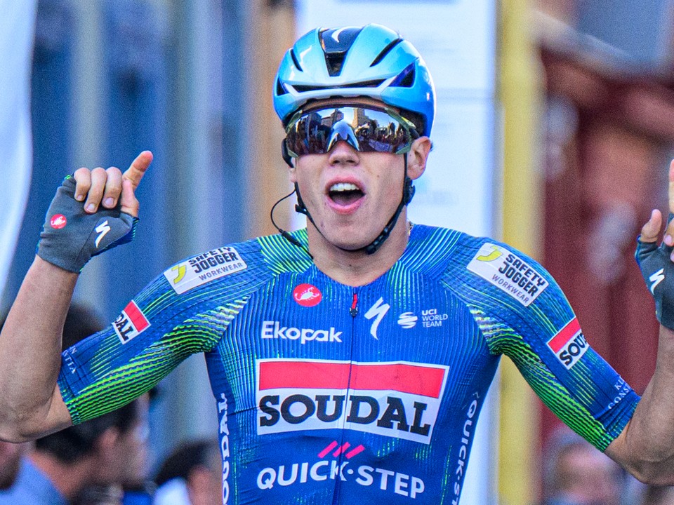 Paul Magnier (Soudal Quick-Step) sa raduje z víťazstva