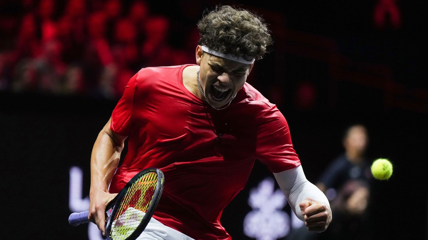 Americký tenista Ben Shelton počas Laver Cupu 2023.