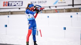 Tamara Molentová počas pretekov IBU Cupu v Osrblí 2026.