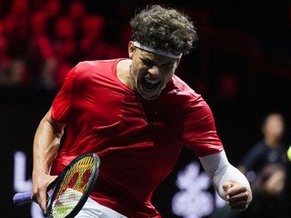 Americký tenista Ben Shelton počas Laver Cupu 2023.