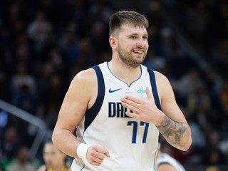 Slovinský basketbalista Luka Dončič v drese Dallasu Mavericks.