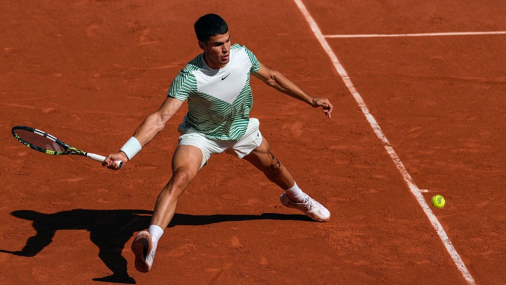 Španielsky tenista Carlos Alcaraz počas Roland Garros 2023.