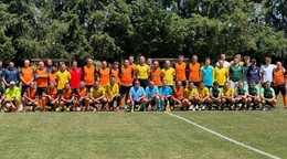 Futbalisti Real C.F. Uhrovské Podhradie si zahrali proti Uhrovcu.