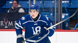 Ján Chovan v drese Sudbury Wolves.