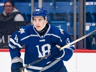 Ján Chovan v drese Sudbury Wolves.