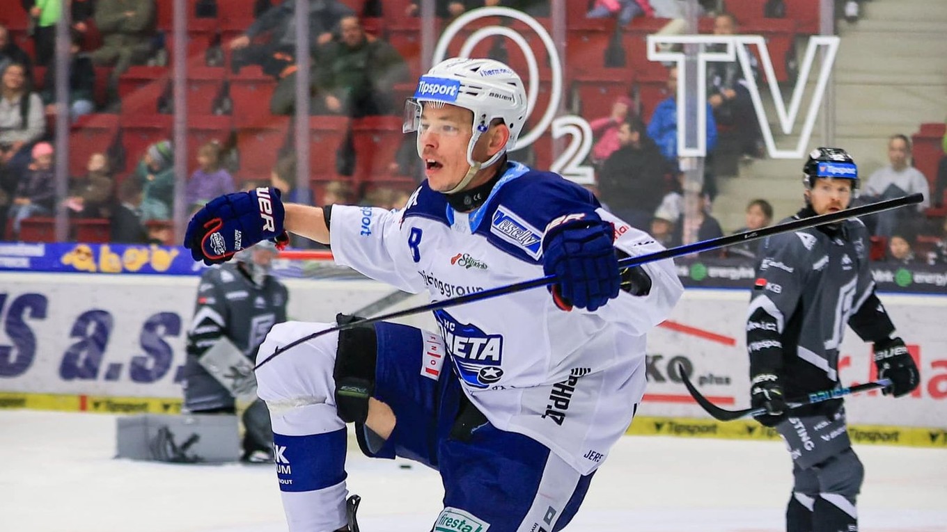 Marek Ďaloga v drese HC Kometa Brno.