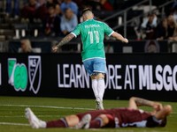 Albert Rusnák ml. strieľa gól v MLS vo farbách Seattle Sounders.