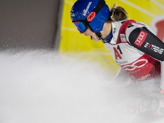 Petra Vlhová v Lech-Zürs v roku 2020.
