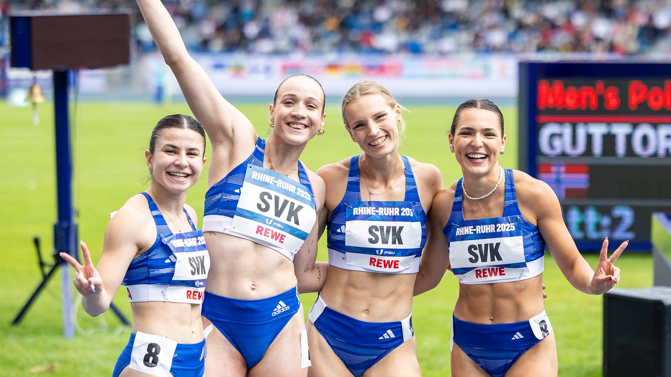 štafeta žien na univerziáde 2025