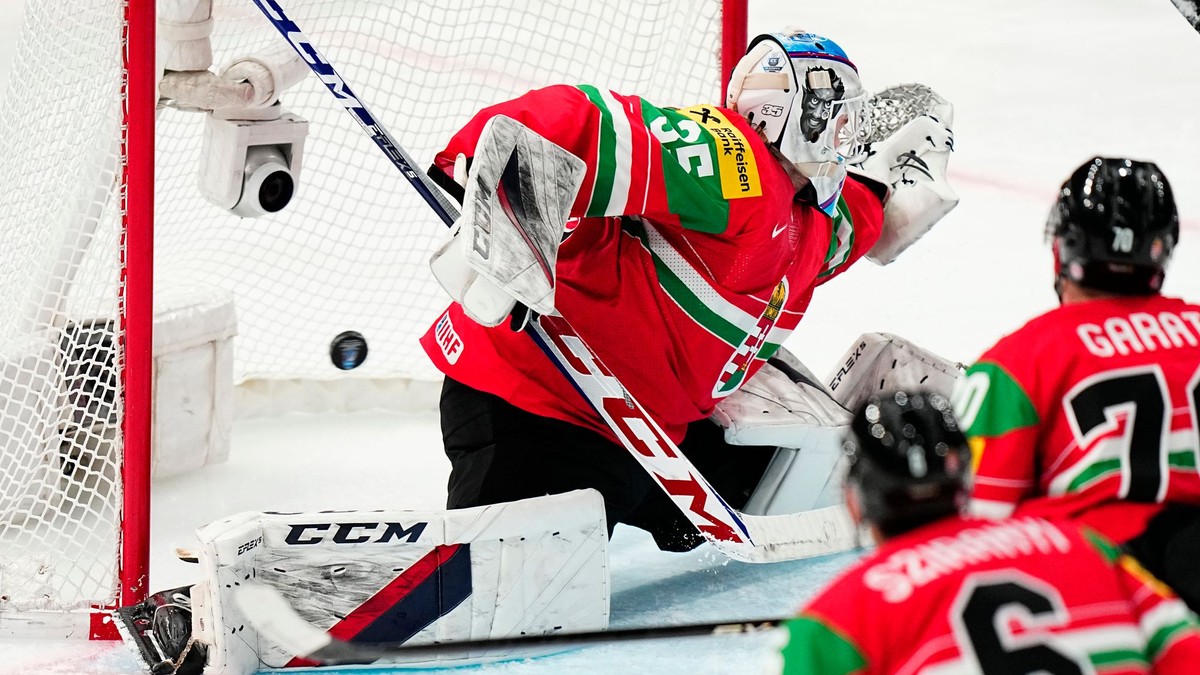 Hokejisti Maďarska na MS 2023 v Tampere.


