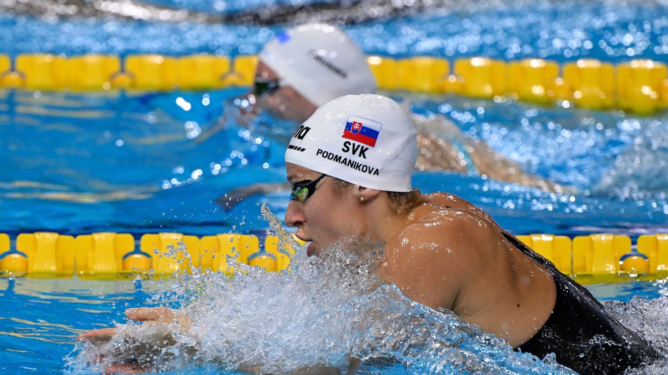 Slovenská plavkyňa Andrea Podmaníková.