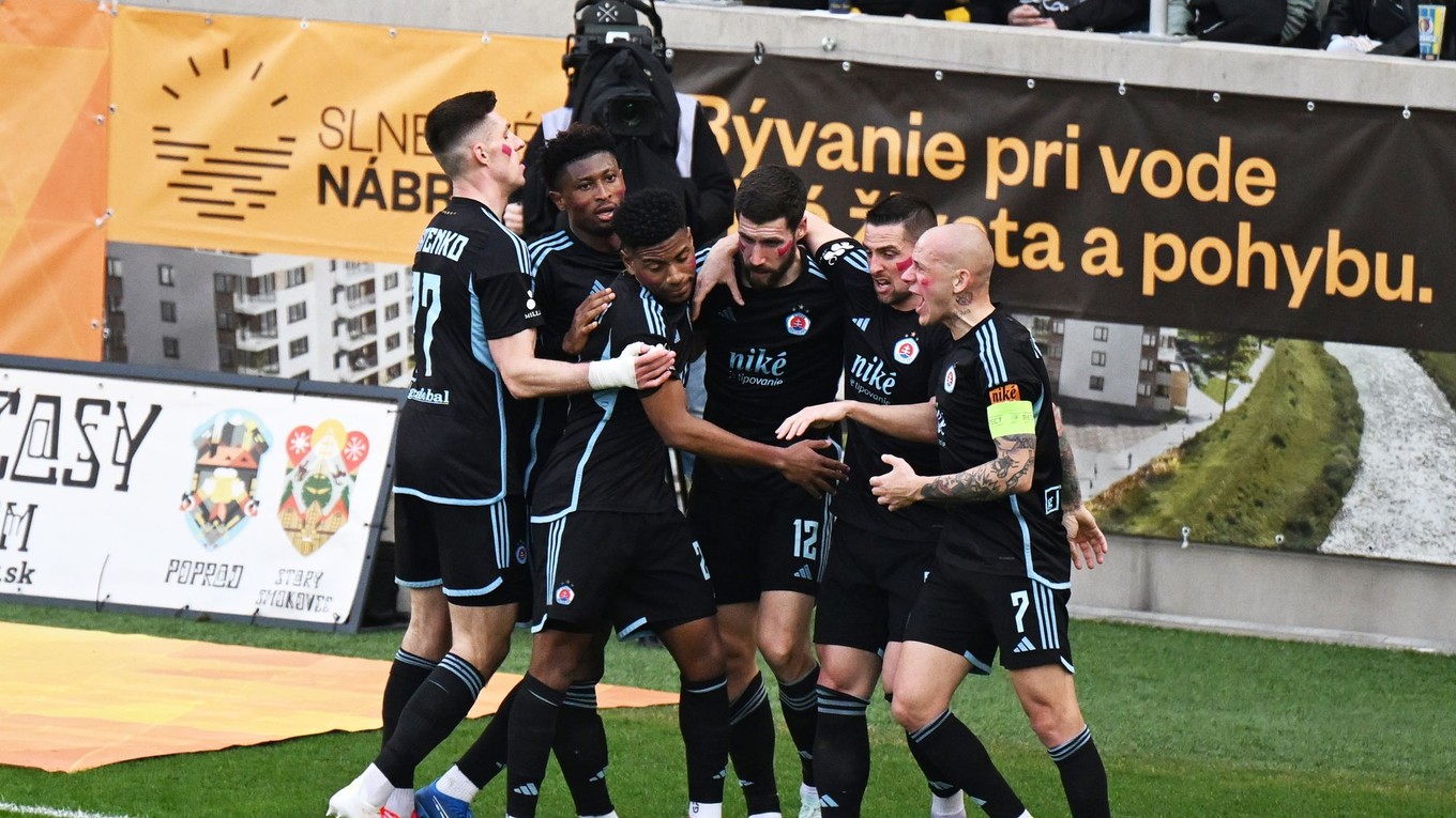 Futbalisti ŠK Slovan Bratislava.
