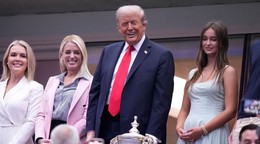 Donald Trump na finále US Open 2025