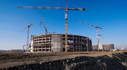 Výstavba hokejovej arény pre ZOH 2026