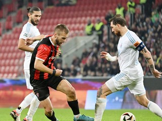 Fotka zo zápasu Spartak Trnava - Slovan Bratislava.