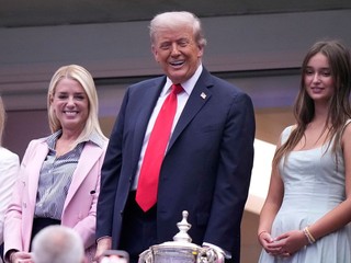 Donald Trump na finále US Open 2025