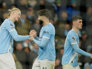 Erling Haaland oslavuje gól. 