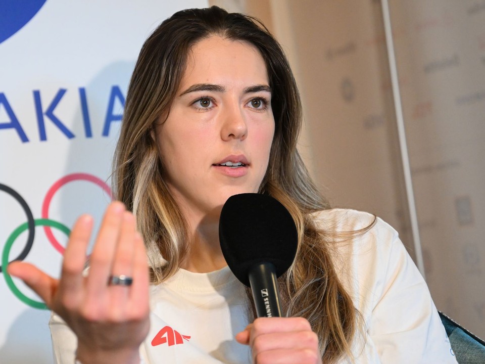 Slovenská lyžiarka Petra Vlhová pred pretekmi v tímovej kombinácii na ZOH 2026.