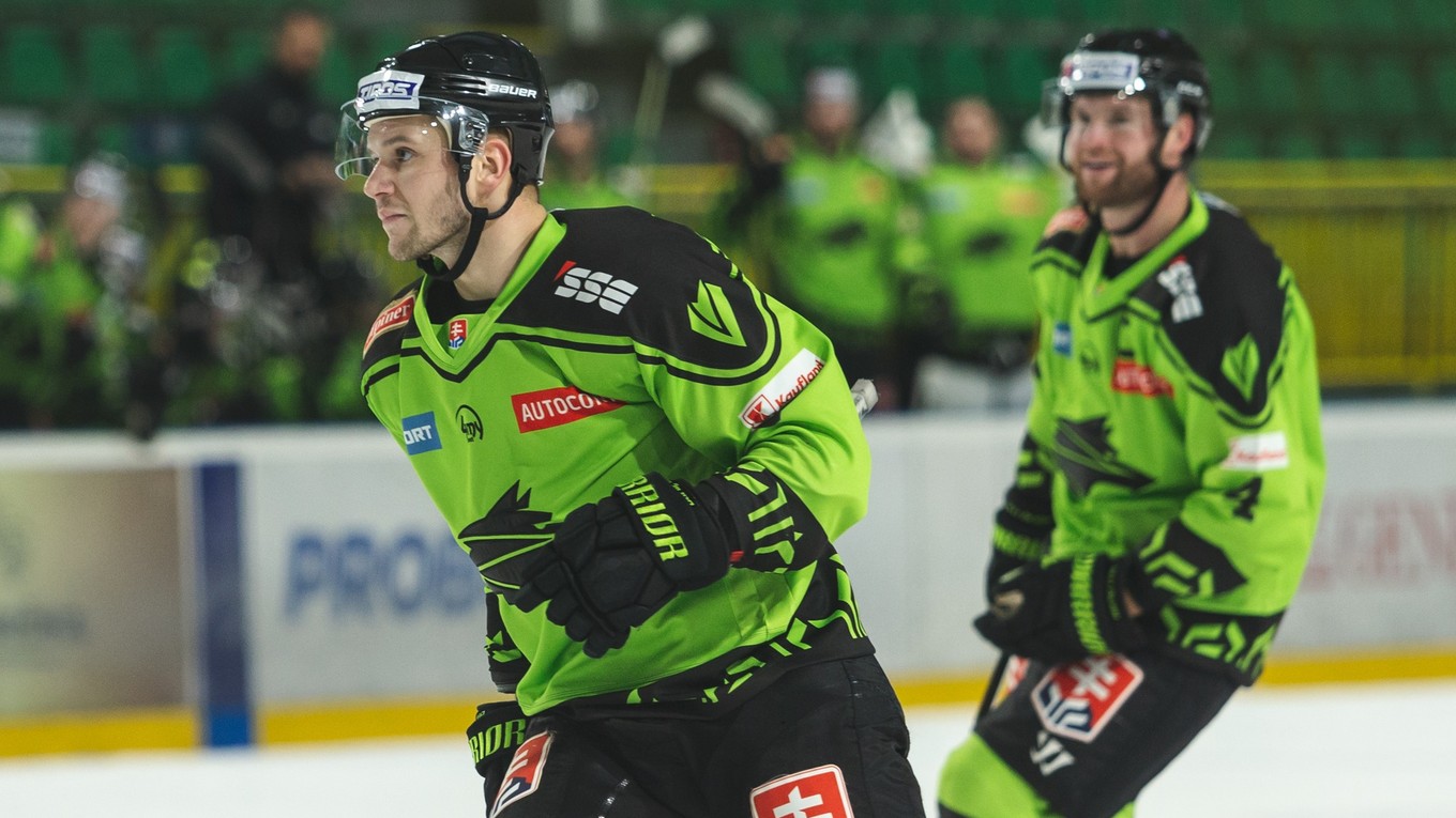 Hokejisti Vlci Žilina.