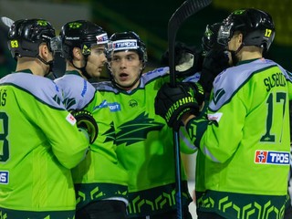 Radosť hráčov Vlci Žilina.