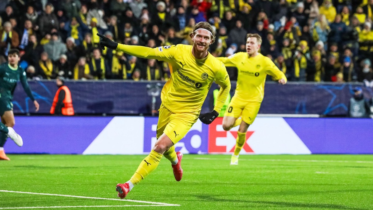 Hráči FK Bodø/Glimt oslavujú gól