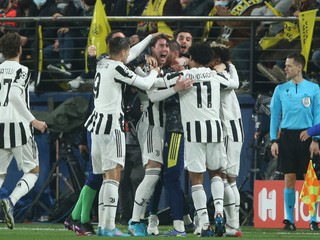 Radosť futbalistov Juventusu Turín.