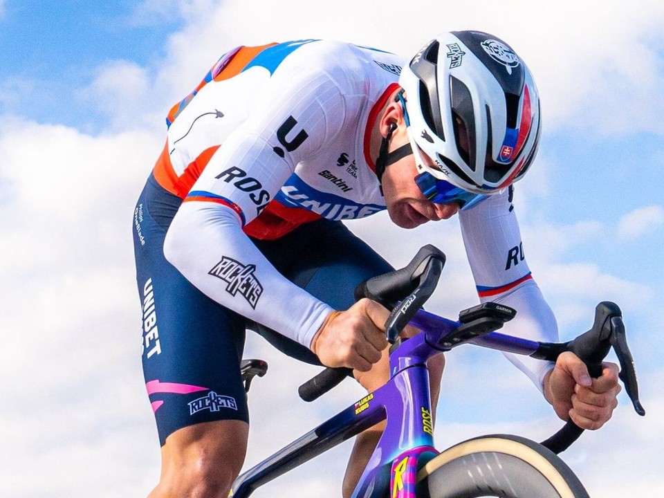 Slovenský cyklista Lukáš Kubiš.