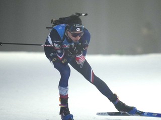 Francúzsky biatlonistka Eric Perrot v Novom Meste na Morave.