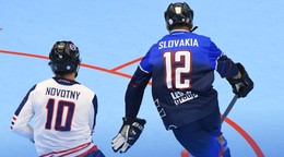 Momentka zo zápasu Veľká Británia - Slovensko