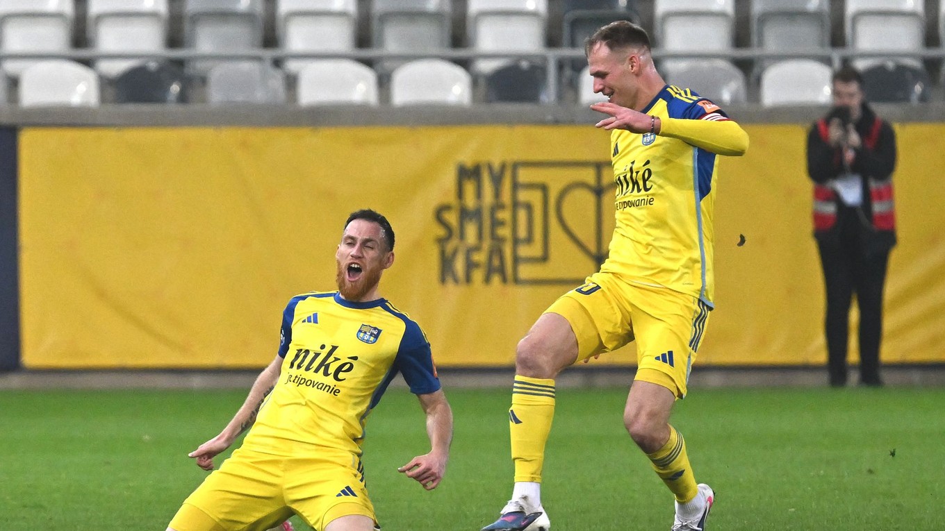 Gólová radosť hráčov Košíc