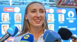 Gabriela Gajanová počas návštevy Slovenského domu na OH 2024