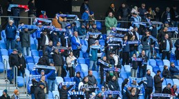 Diváci počas zápasu ŠK Slovan Bratislava - KFC Komárno.
