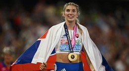 Emma Zapletalová sa v roku 2026 stala majsterkou Európy v behu na 400 m cez prekážky. 